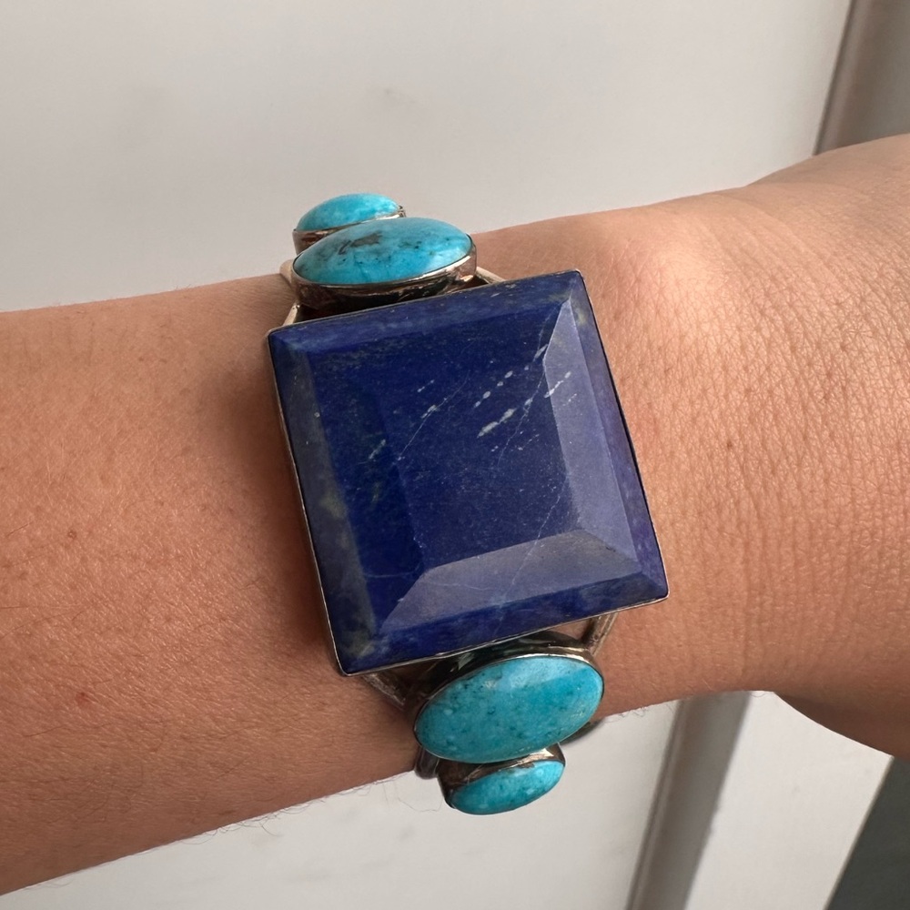 Turquoise & lapis lazuli bracelet